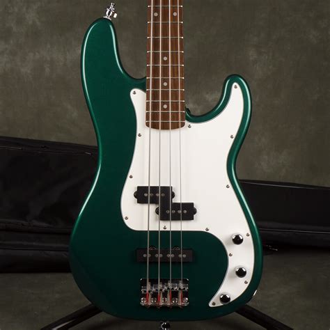 Squier Standard Precision Bass Guitar Green Wgig Bag 2nd Hand