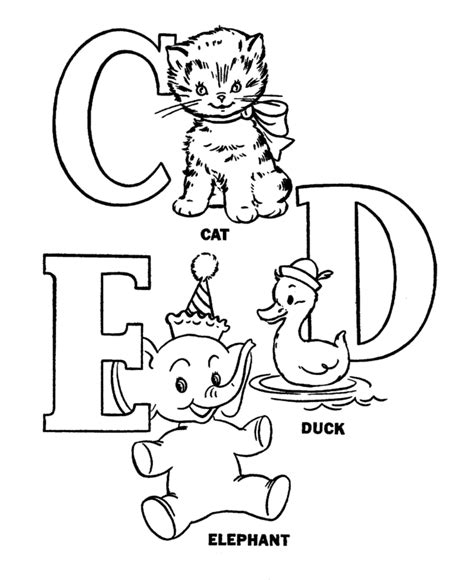 Pre K Coloring Pages Alphabets