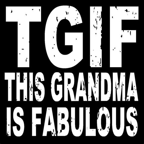 SIXTREES TGIF This Grandma Is Fabulous Box Sign Handcrafted Wooden