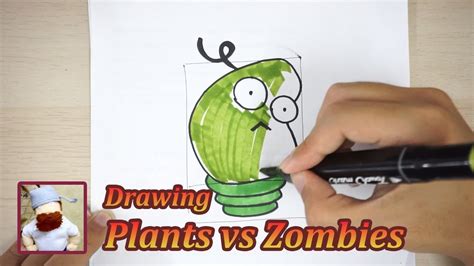 How To Draw Twin Sunflower Spring Bean Plants Vs Zombies Youtube