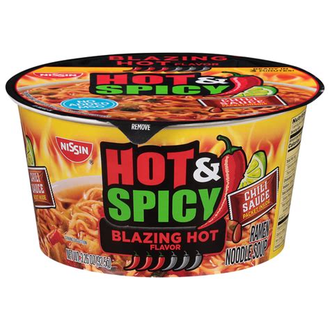 Save On Nissin Hot Spicy Blazing Hot Ramen Noodle Soup Bowl Order