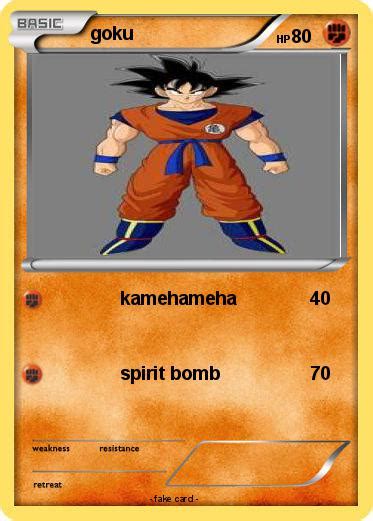 Pok Mon Goku Kamehameha My Pokemon Card