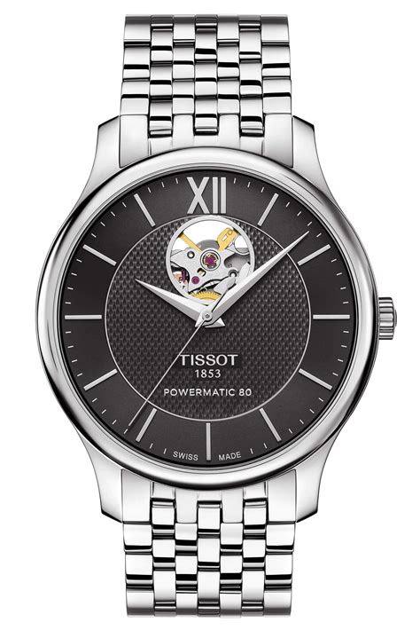 Tissot Tradition Powermatic 80 Open Heart T063 907 11 058 00 Men S