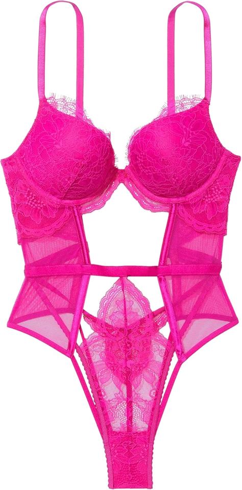 Amazon Victoria S Secret Cutout Lace Teddy Push Up Lace Fabric Women S Lingerie Very