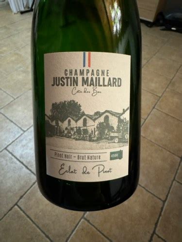 Justin Maillard Eclat De Pinot Brut Nature Vivino US