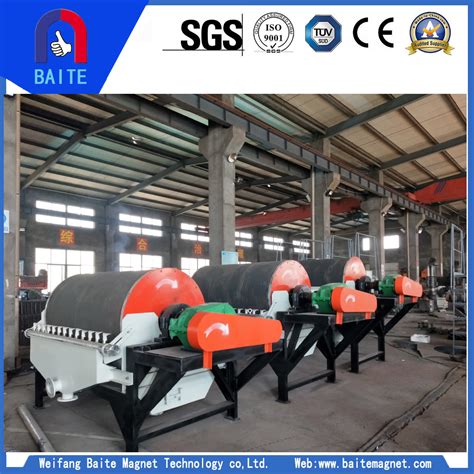 Wet Permanent Drum Magnetic Separator Magnetic Drum Separator Working