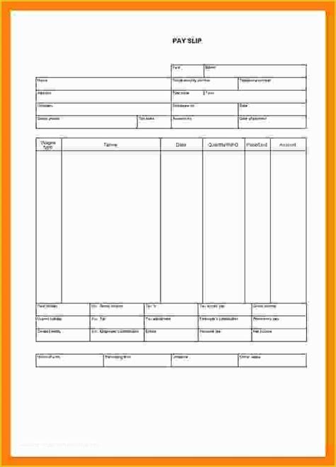 Free Pay Stub Template Microsoft Word Of 6 Blank Payroll Check Template ...