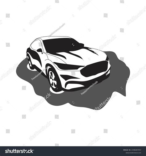 Custom Car Vector Illustration Cool Front Stock Vector (Royalty Free ...