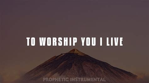 To Worship You I Live Worship Instrumental Youtube