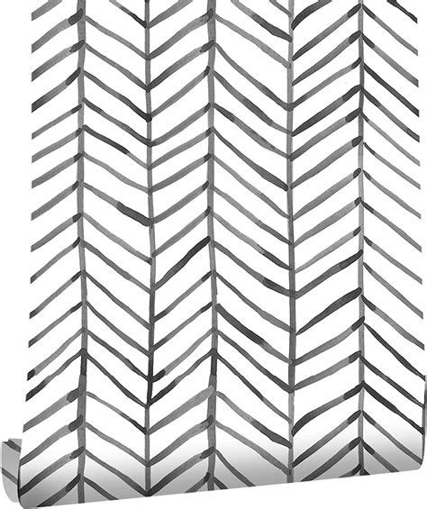 Jolihome Geometrische Tapete Schwarz Und Wei Selbstklebendes