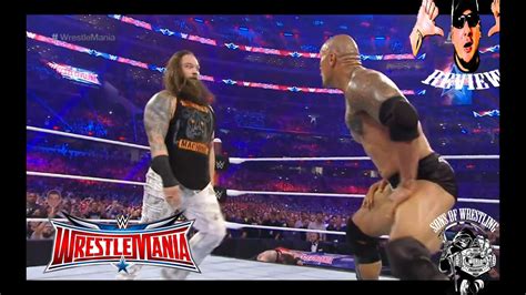 Wwe Wrestlemania 2016 The Rock And Bray Wyatt Fight Full Show Review By