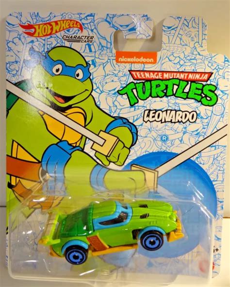 LEONARDO TEENAGE MUTANT Ninja Turtles Hot Wheels Character Cars Brand New EUR 10 62 PicClick FR