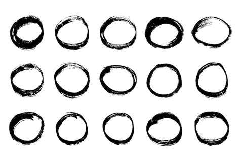 Premium Vector Hand Drawn Frame Clipart Ink Scribble Set Elements For