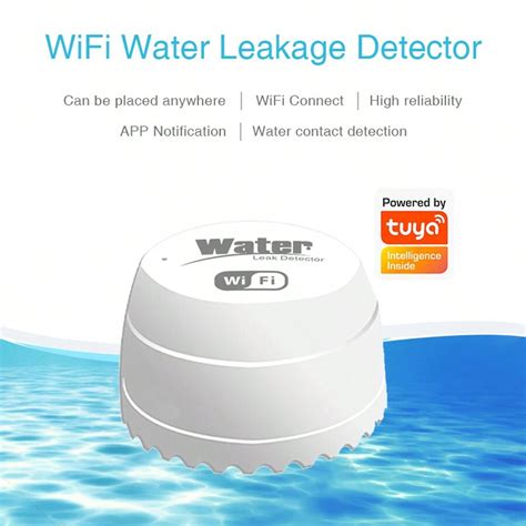 Détecteur d eau intelligent Tuya Wifi capteur de fuite alarme de