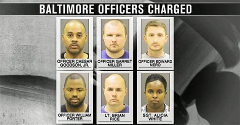 6 Baltimore Officers Charged In Death Of Freddie Gray Cbs News