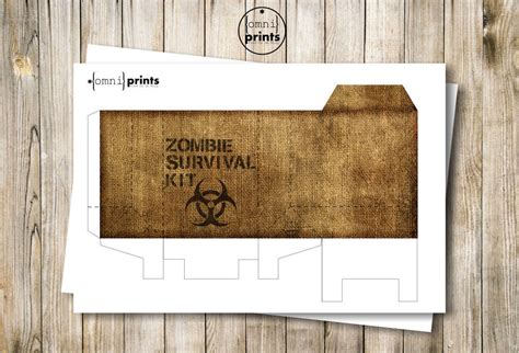 Zombie Party Survival Kit Favor Box / Goodie Bag / Loot Bag - Etsy