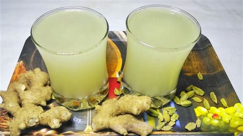 Ginger Cardamom Drink Magic Summer Drink ഇഞ്ചി ഏലക്കായ പാനീയം Cook With Sophy Recipe