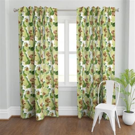 Avocado Explosion Curtain Panel