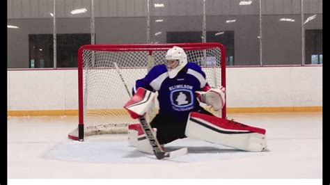 Ccm Goalie Drill Of The Week Post And Out With Butterfly Slide Youtube