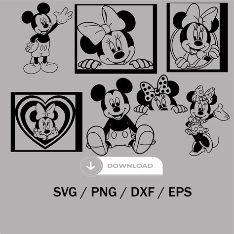 Mickey Mouse Svg Bundle Layered Head Svg Birthday Tshirt Svg Tumbler