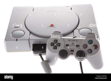 original playstation psone console and dual shock controller from the 90s retro gaming old ...