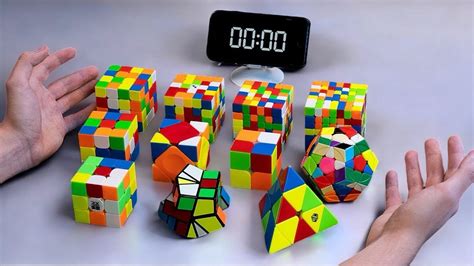 Speed Solving Of All Official Wca Puzzles Youtube