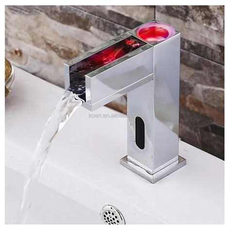 Koen Hydro Power 3colors Automatic Led Faucet Waterfall Sensor Water