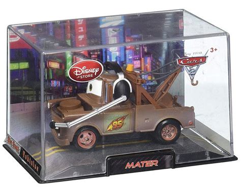 Disney Store Cars 2 Movie Mater Headset 1:43 Toy Car w/ Acrylic Case ...