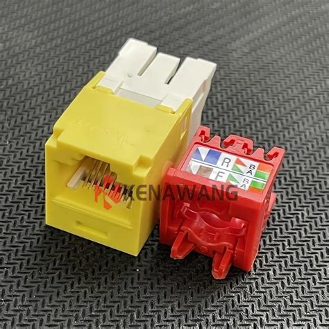 Rj Keystone Jack Ethernet Modular Connector Cat E Insert Network