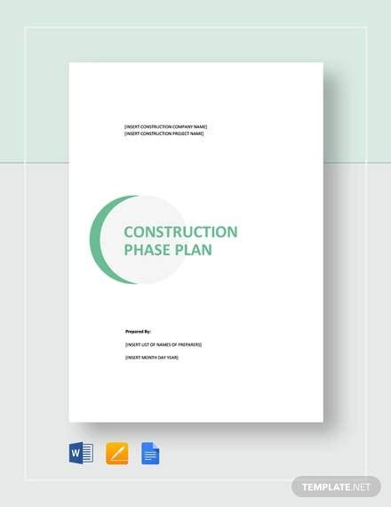 Free 16 Construction Phase Plan Samples In Pdf Ms Word