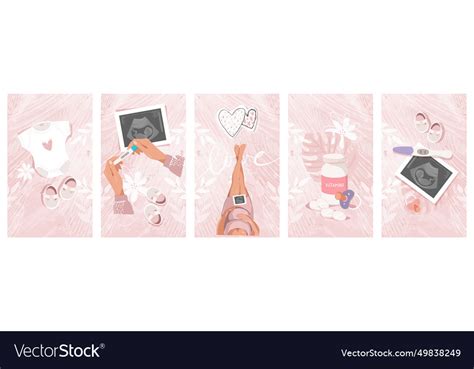 Modern Banner About Pregnancy And Motherhood Vector Image