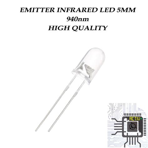 Jual Infrared Led 5mm Emitter Ir Led Pemancar Infrared 940nm 850nm