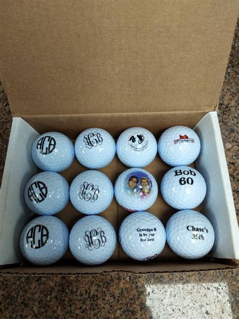 Personalized Golf Balls Multiple Images 12 Pack - Etsy