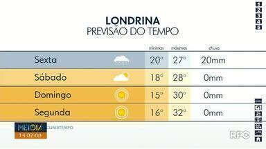 Meio Dia Paran Londrina Fim De Semana Deve Ser De Tempo Firme Em