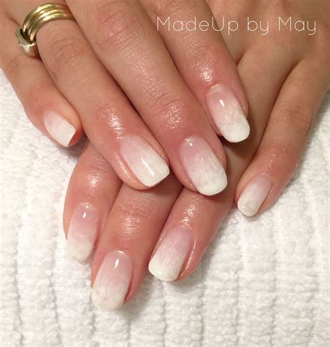 Ombré French Nails Using Evo Gel By Biosculpture Perfect Bridal Nails Glitter Acrylics Ombre