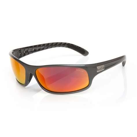 Bolle Mens Anaconda Shiny Gunmetal Polycarbonate Sport Sunglasses Overstock Shopping Big