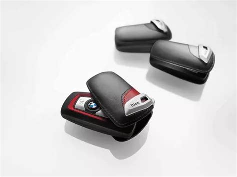 Estuche En Cuero Negro Rojo Para Llave Bmw Serie F X M Cuotas Sin