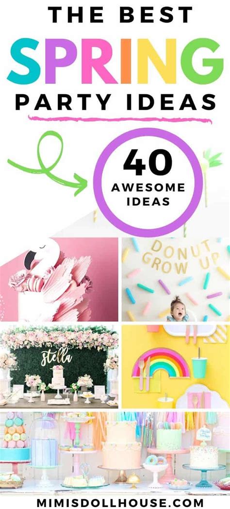 40 Spring Party Themes Ideas In 2020 Spring Theme Party Party