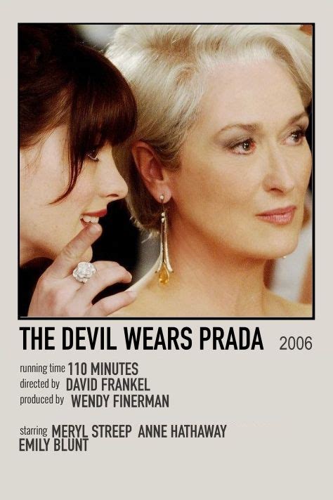 Movie Poster Devil Wears Prada Film Posters Minimalist Movie