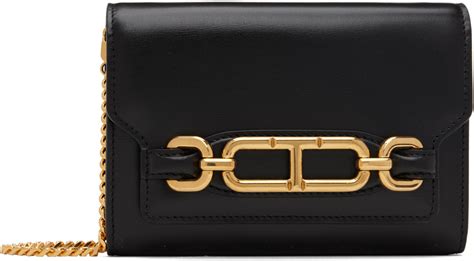 Tom Ford Black Small Whitney Leather Bag Ssense