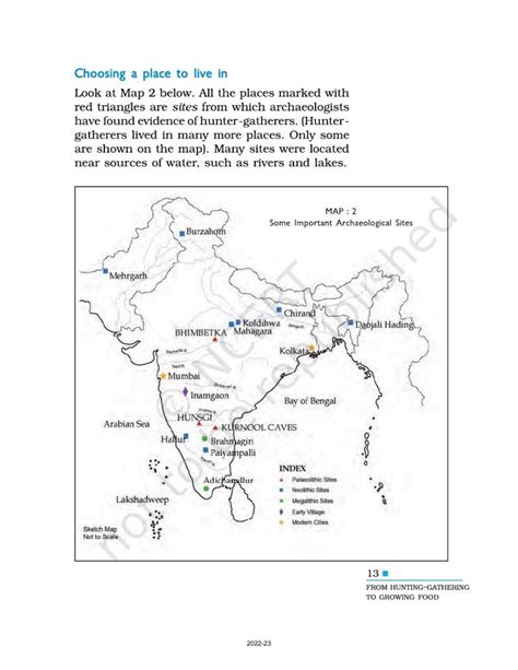 Ncert Book For Class 6 Social Science History Chapter 2 On The Trail Of The Earliest People