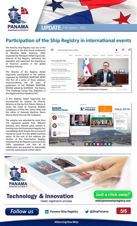 Press Release 5th Edition from Panama Maritime Authority - Embassy and