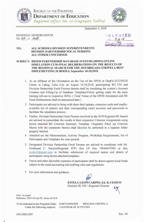 Pdf Department Of Educationthe Regional Search For The 2018