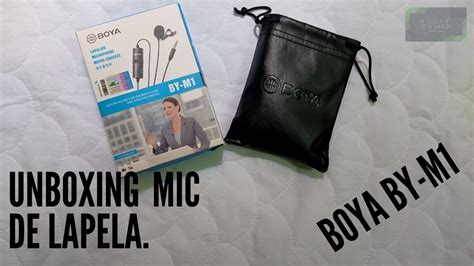 UNBOXING microfone Lapela Boya BY M1 Custo x Benefício YouTube