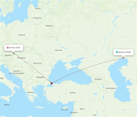 All Flight Routes From Vienna To Atyrau Vie To Guw Flight Routes