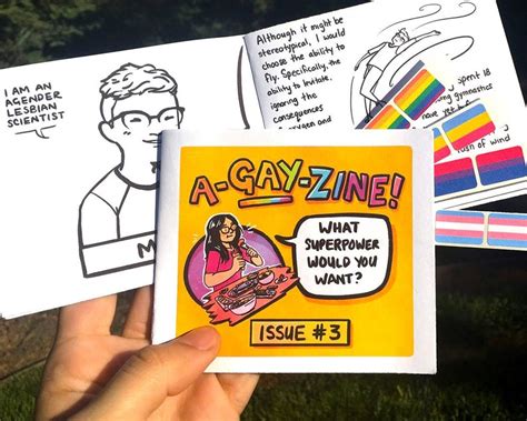 A Gay Zine Issue A Mini Comic With Micro Interviews With Etsy