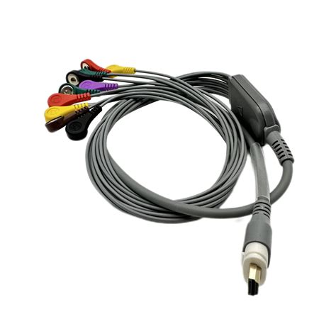 Compatible Nalong Rage Ecg Holter Cable Lead Tpu Material