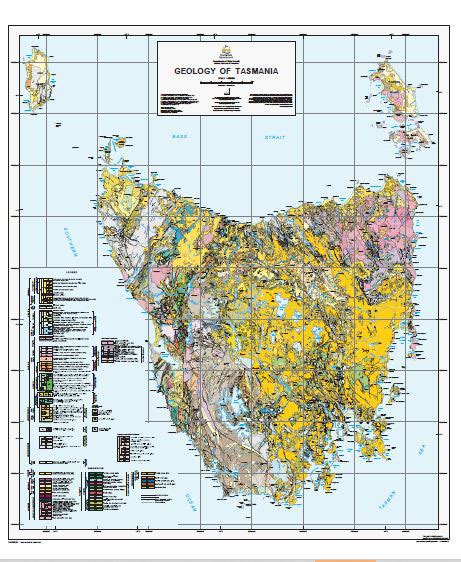 Interlaken 1 50000 Geological Map Tasmania Maps Books And Travel Guides