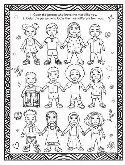 Diversity Series - Free Coloring Pages & Printables | HP® Official Site ...