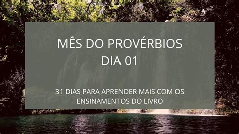 M S Do Prov Rbios Dia Cap Tulo Youtube